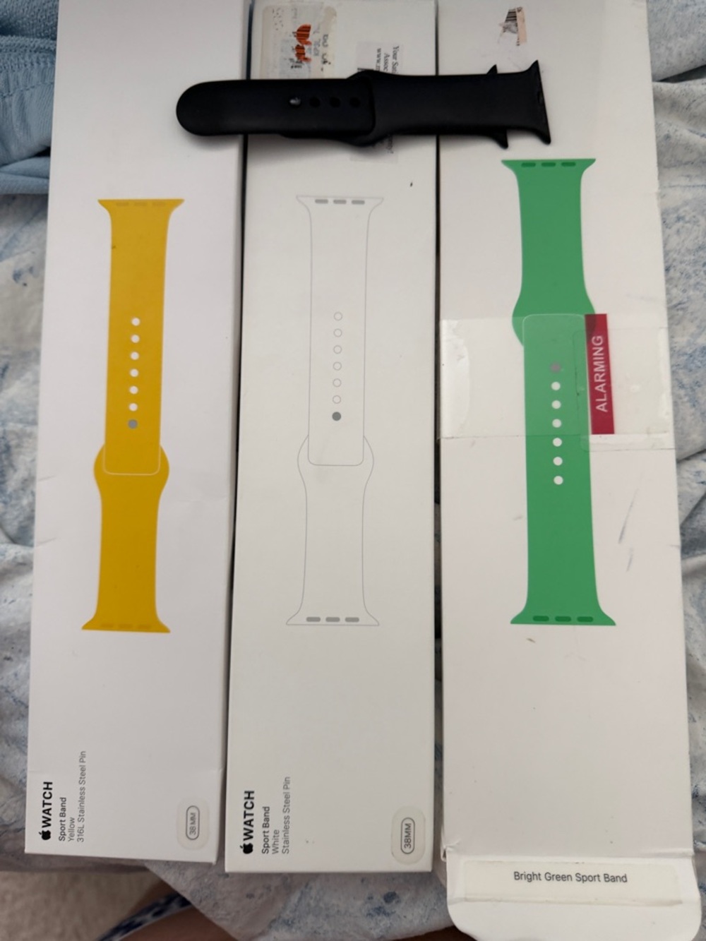 Set of 4 Authentic Apple Watch Sport Bands for 38mm /40mm / 41mm Watch
